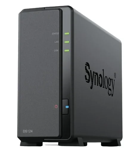 Synology DiskStation DS124 med ett diskschakt