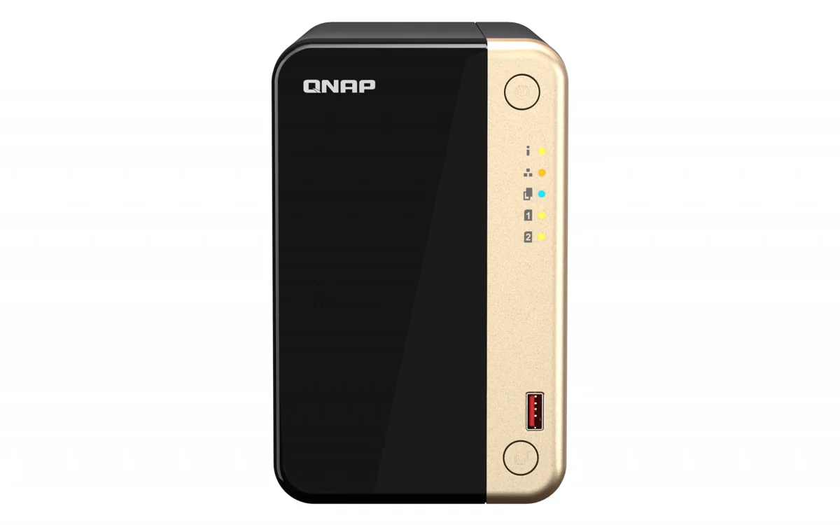 QNAP TS-264-8G med två diskschakt och två M.2-platser